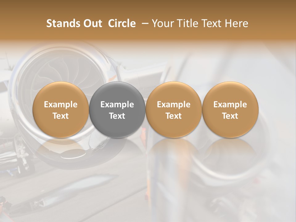 Aircraft Exhibition Exterior PowerPoint Template