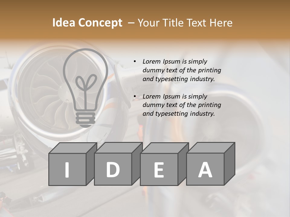 Aircraft Exhibition Exterior PowerPoint Template