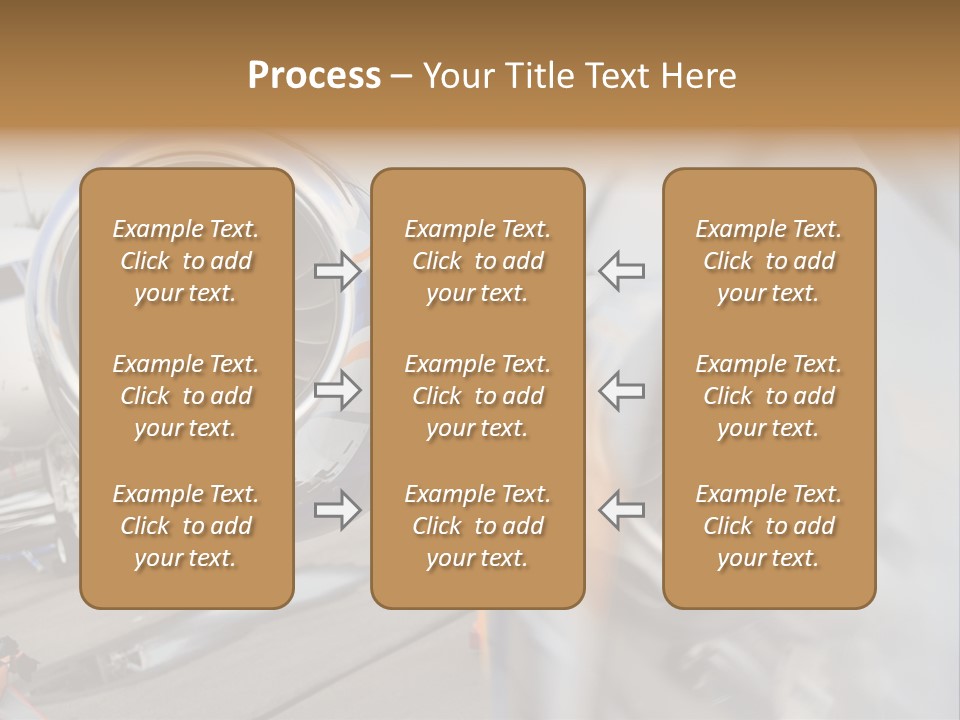 Aircraft Exhibition Exterior PowerPoint Template