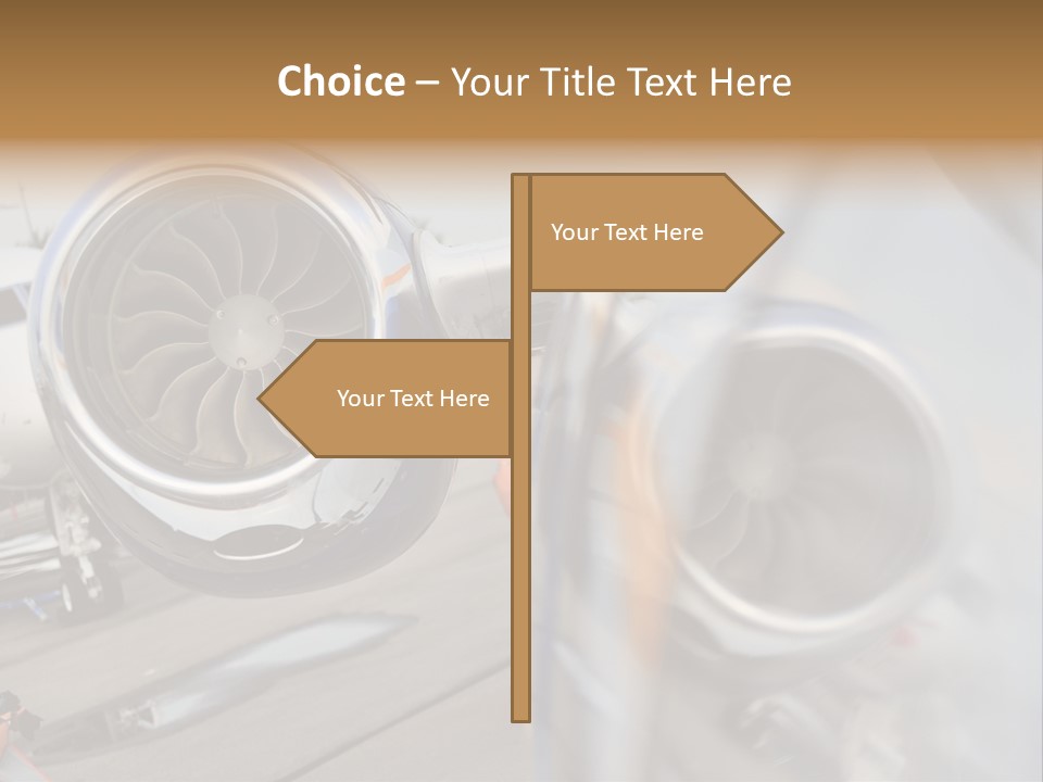 Aircraft Exhibition Exterior PowerPoint Template