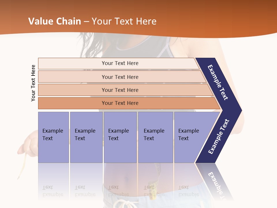 A Woman Measuring Her Waist With A Measuring Tape PowerPoint Template