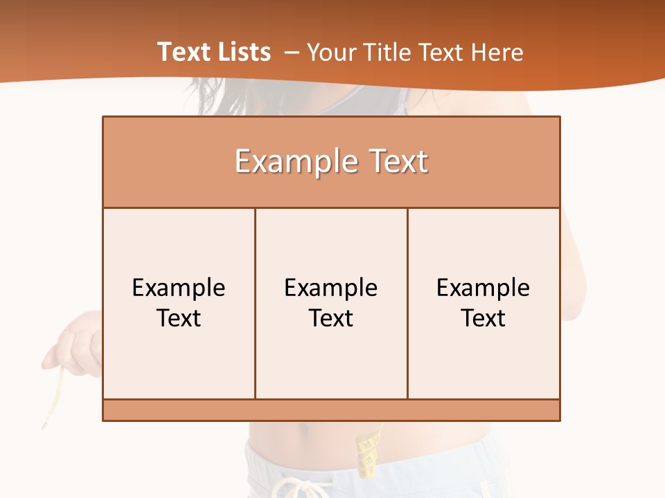 A Woman Measuring Her Waist With A Measuring Tape PowerPoint Template