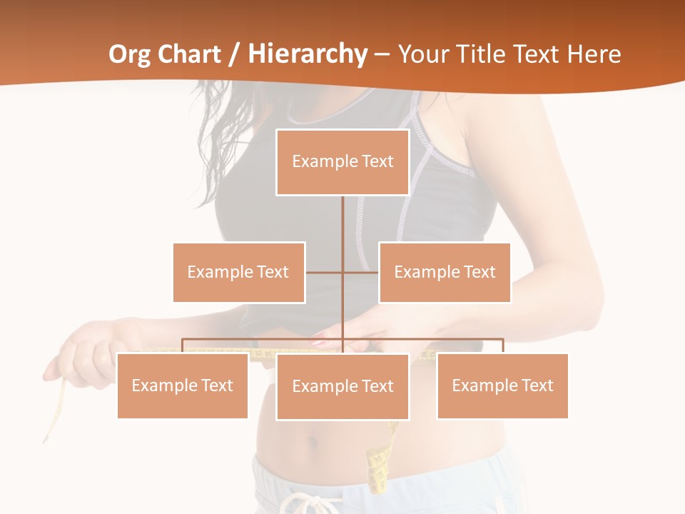 A Woman Measuring Her Waist With A Measuring Tape PowerPoint Template