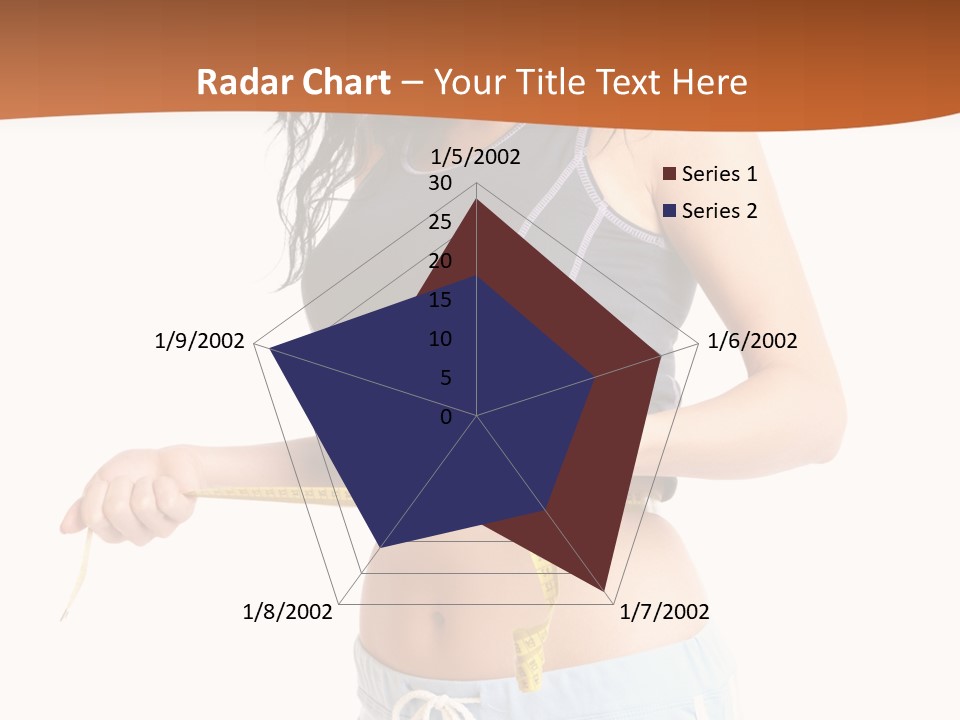 A Woman Measuring Her Waist With A Measuring Tape PowerPoint Template