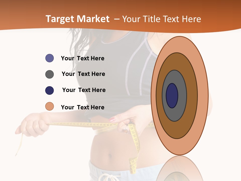 A Woman Measuring Her Waist With A Measuring Tape PowerPoint Template