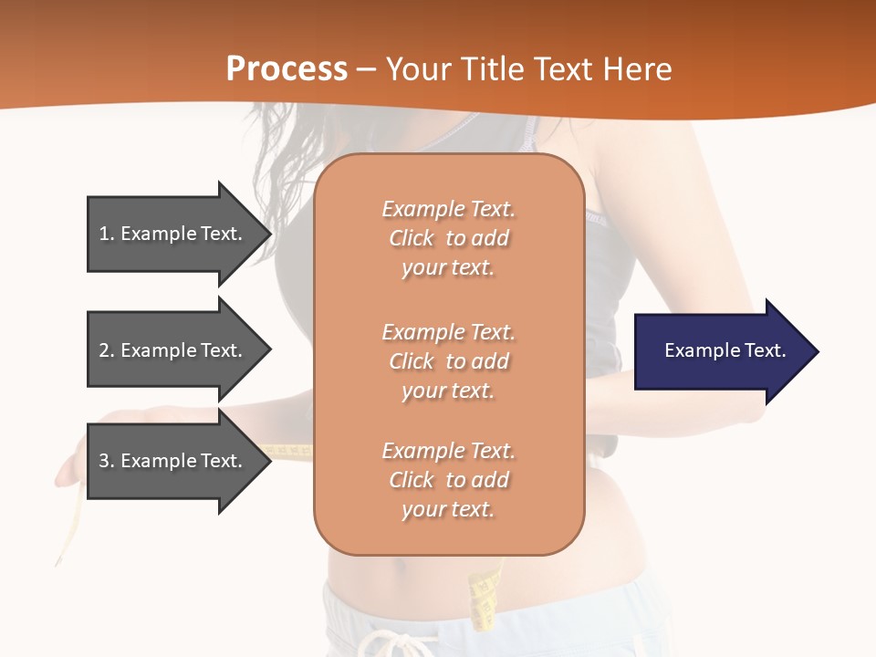 A Woman Measuring Her Waist With A Measuring Tape PowerPoint Template
