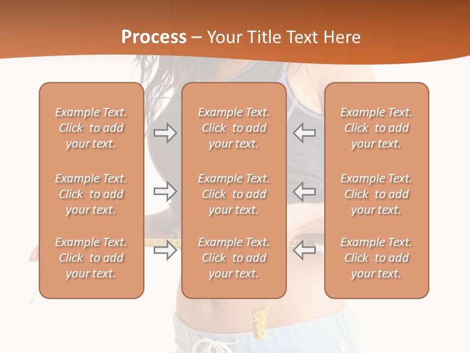 A Woman Measuring Her Waist With A Measuring Tape PowerPoint Template