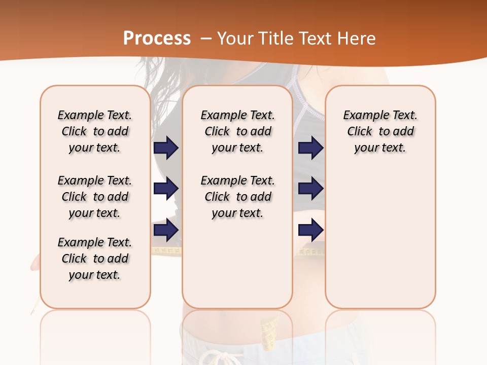 A Woman Measuring Her Waist With A Measuring Tape PowerPoint Template