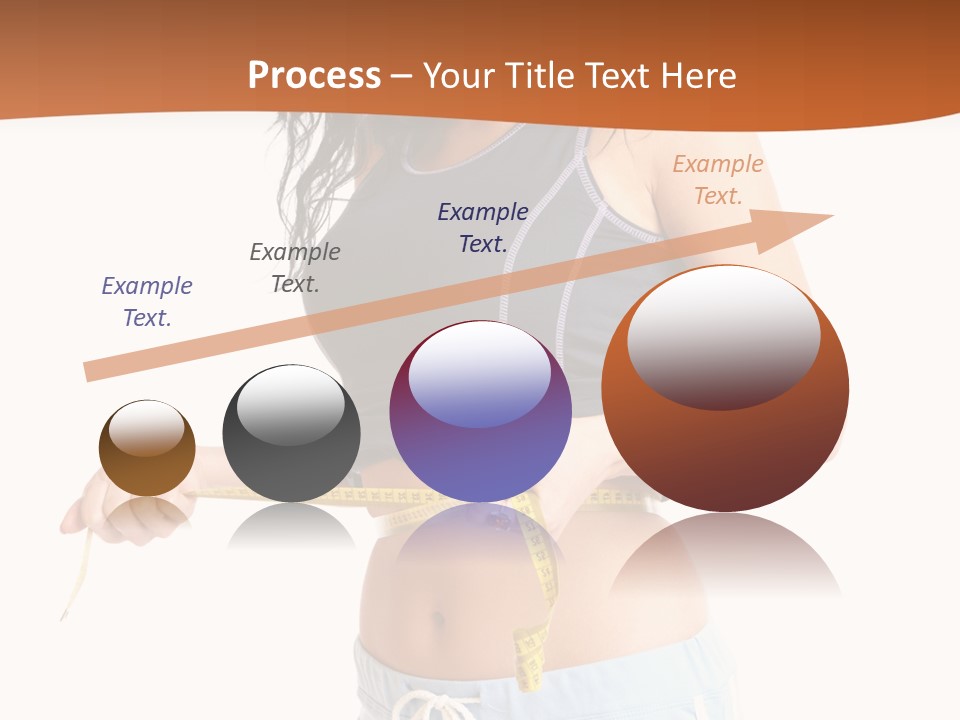 A Woman Measuring Her Waist With A Measuring Tape PowerPoint Template