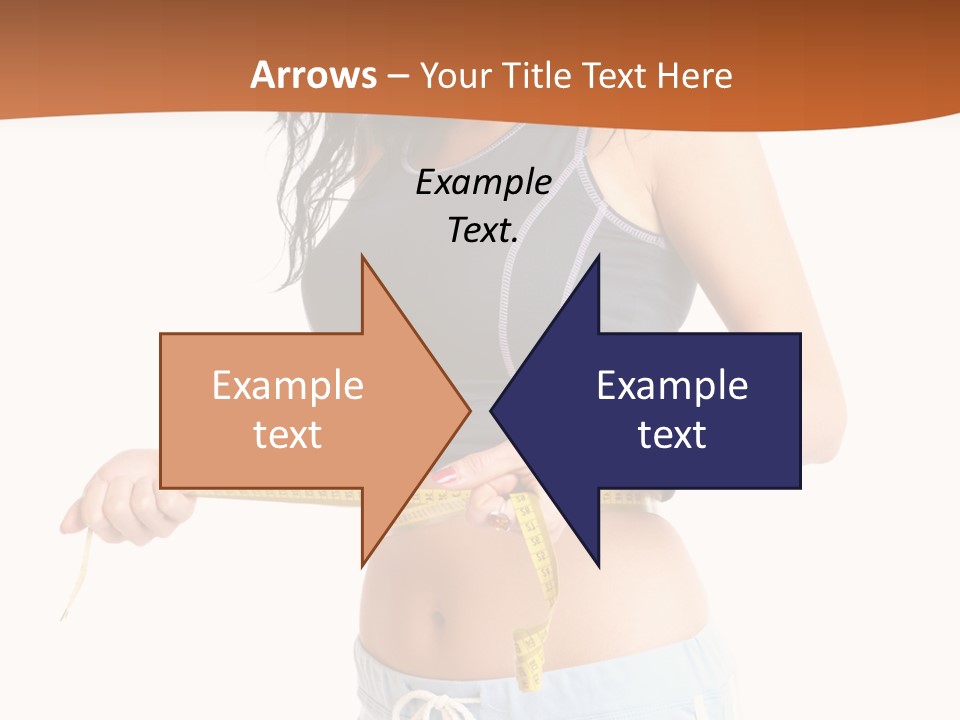 A Woman Measuring Her Waist With A Measuring Tape PowerPoint Template