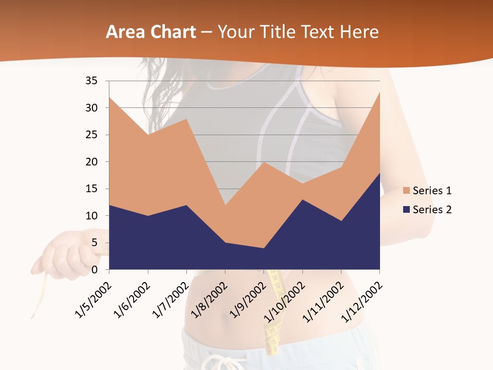 A Woman Measuring Her Waist With A Measuring Tape PowerPoint Template