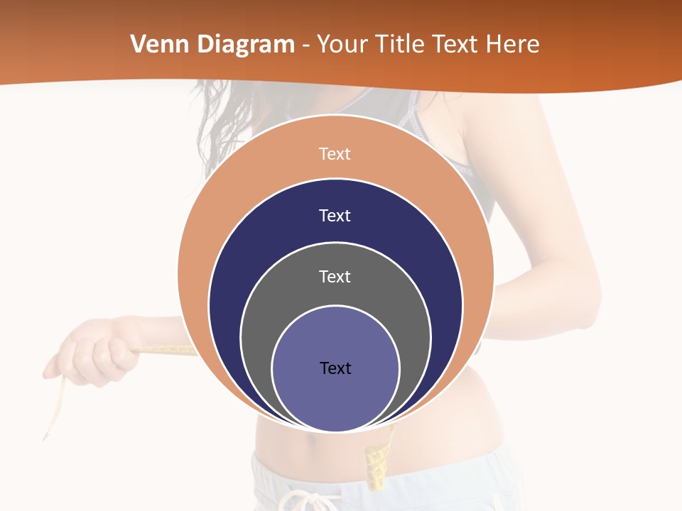 A Woman Measuring Her Waist With A Measuring Tape PowerPoint Template