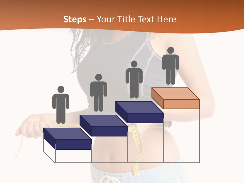 A Woman Measuring Her Waist With A Measuring Tape PowerPoint Template