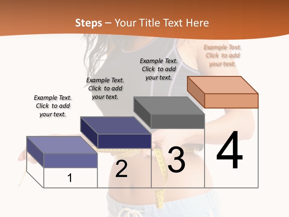 A Woman Measuring Her Waist With A Measuring Tape PowerPoint Template