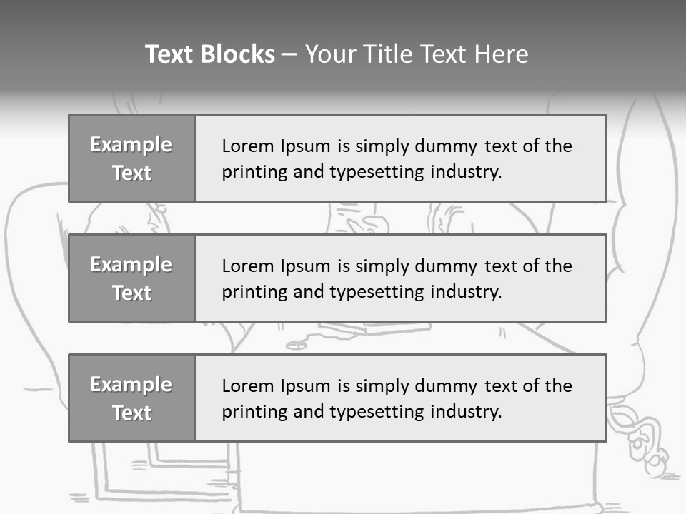 A Cartoon Of Two Men Sitting At A Table Talking To Each Other PowerPoint Template