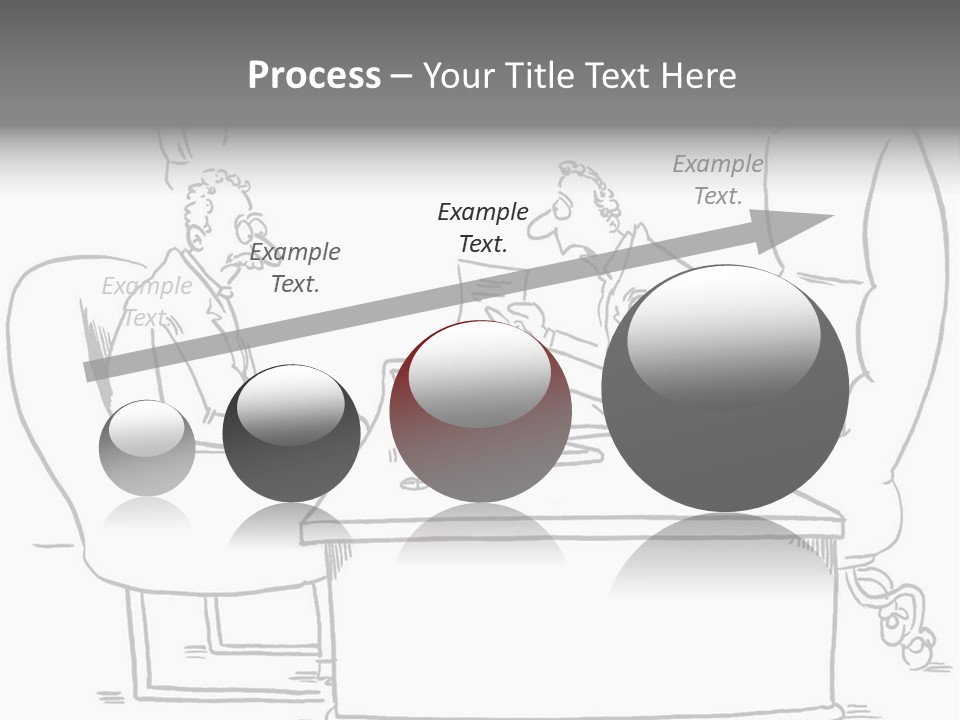 A Cartoon Of Two Men Sitting At A Table Talking To Each Other PowerPoint Template