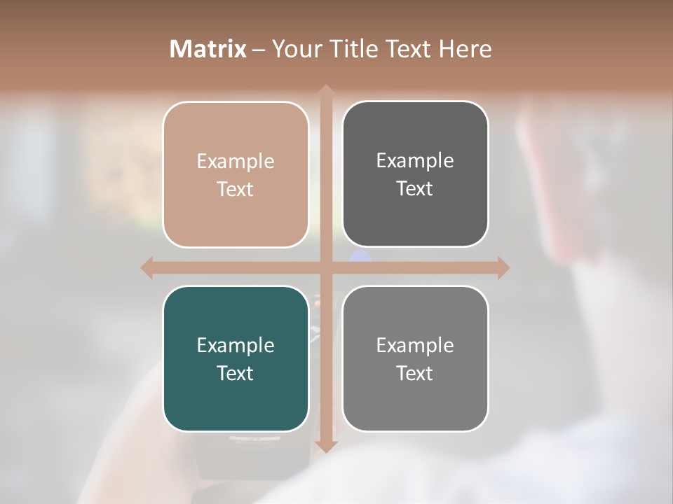A Person Holding A Remote Control In Front Of A Television PowerPoint Template