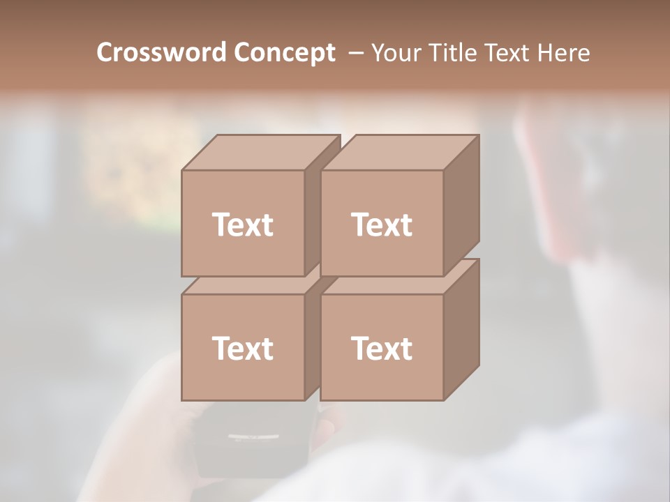 A Person Holding A Remote Control In Front Of A Television PowerPoint Template