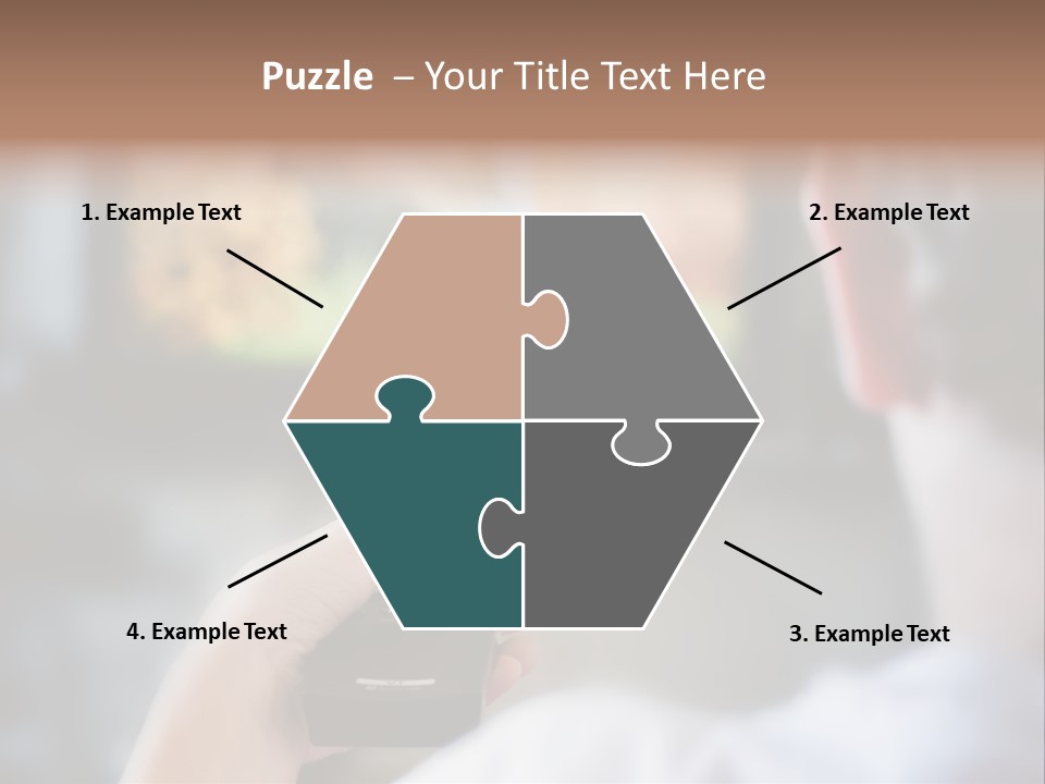 A Person Holding A Remote Control In Front Of A Television PowerPoint Template