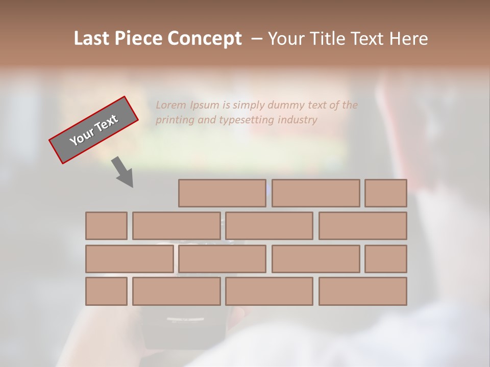 A Person Holding A Remote Control In Front Of A Television PowerPoint Template