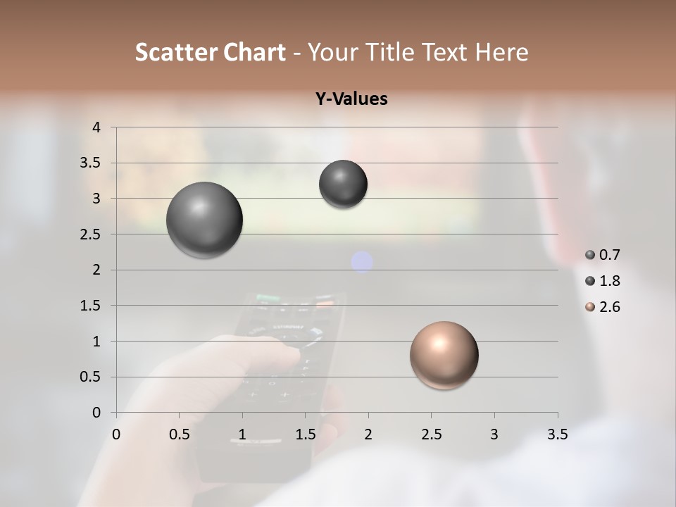 A Person Holding A Remote Control In Front Of A Television PowerPoint Template
