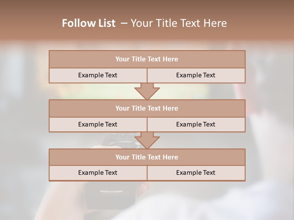 A Person Holding A Remote Control In Front Of A Television PowerPoint Template