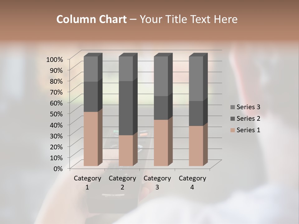 A Person Holding A Remote Control In Front Of A Television PowerPoint Template