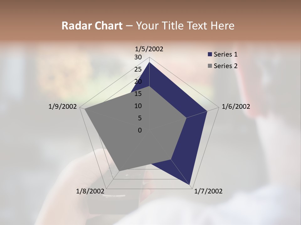 A Person Holding A Remote Control In Front Of A Television PowerPoint Template