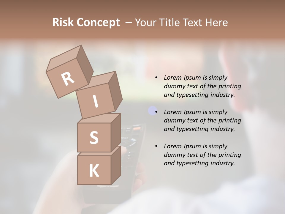 A Person Holding A Remote Control In Front Of A Television PowerPoint Template