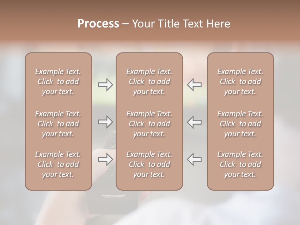 A Person Holding A Remote Control In Front Of A Television PowerPoint Template