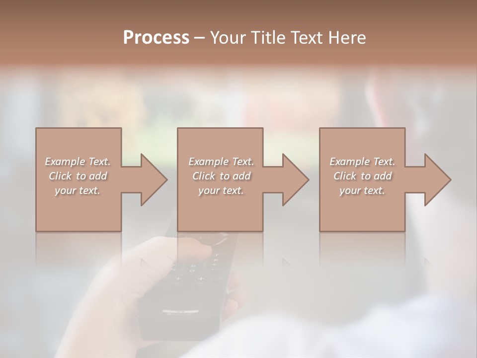 A Person Holding A Remote Control In Front Of A Television PowerPoint Template