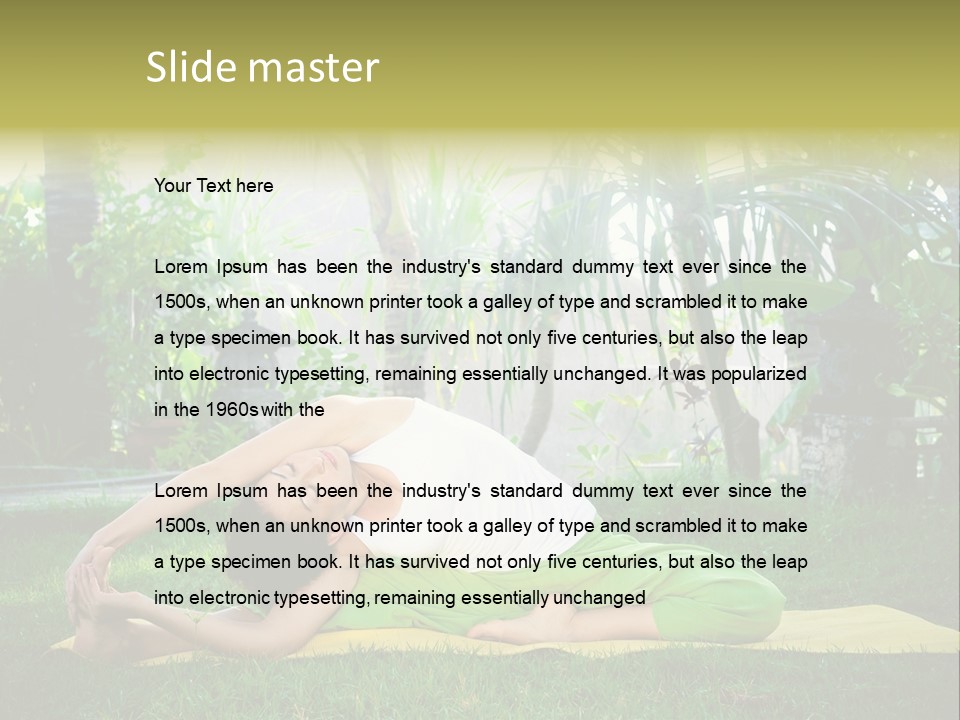 Happy Young Person PowerPoint Template