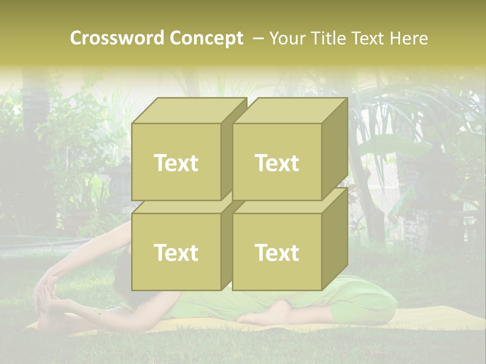 Happy Young Person PowerPoint Template