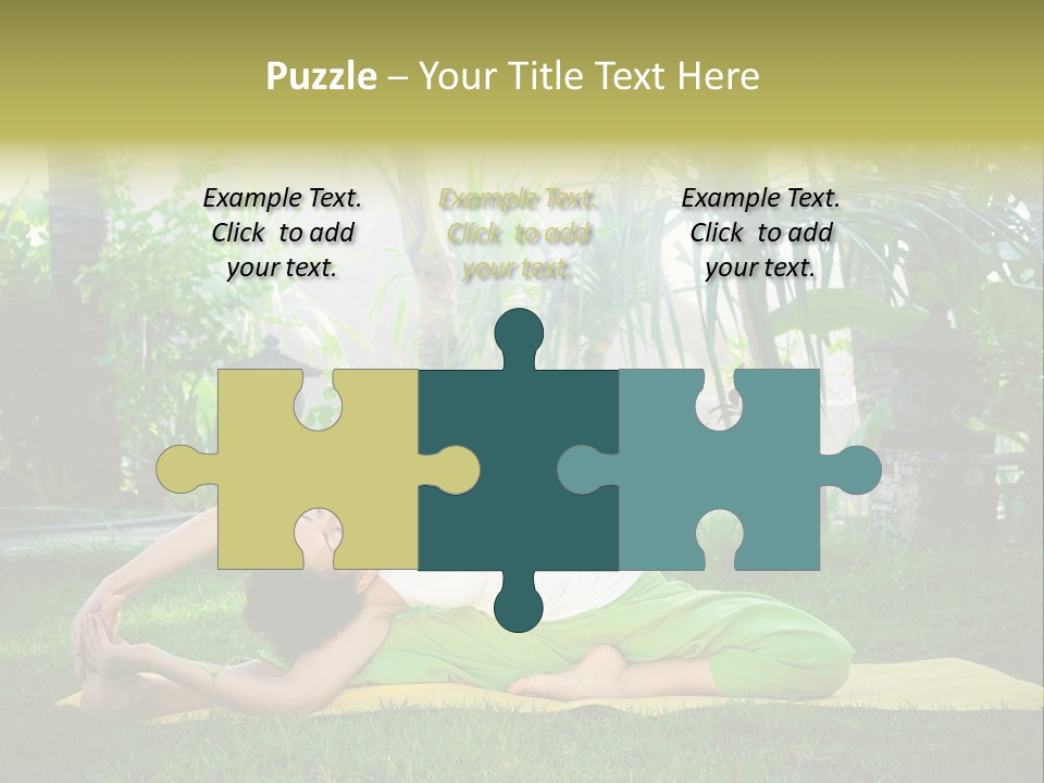 Happy Young Person PowerPoint Template