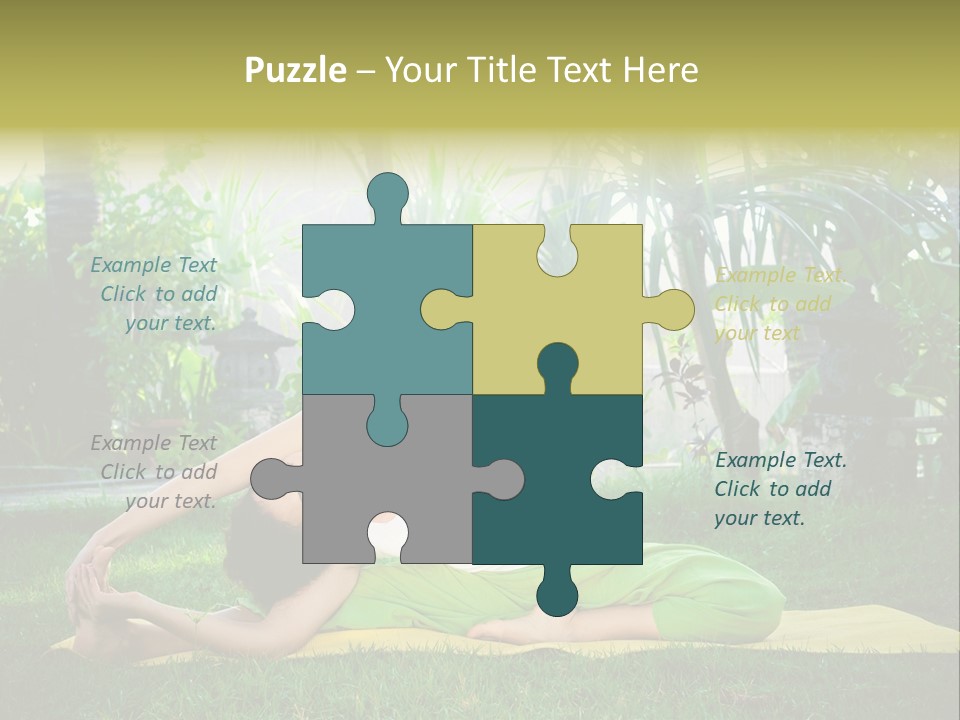 Happy Young Person PowerPoint Template