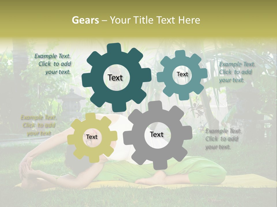 Happy Young Person PowerPoint Template