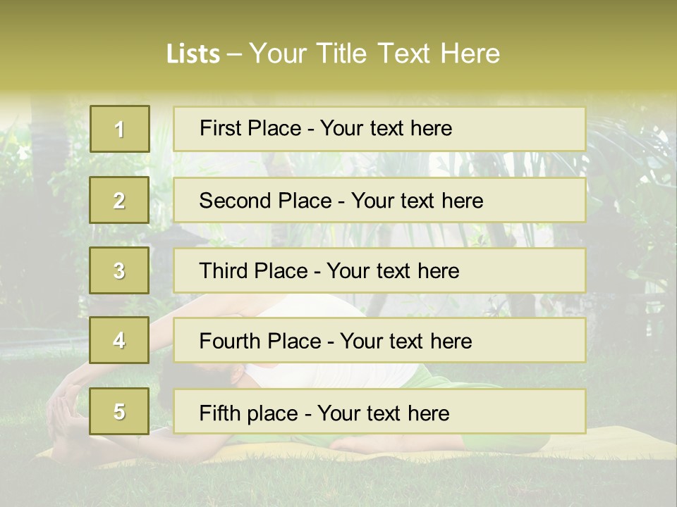 Happy Young Person PowerPoint Template