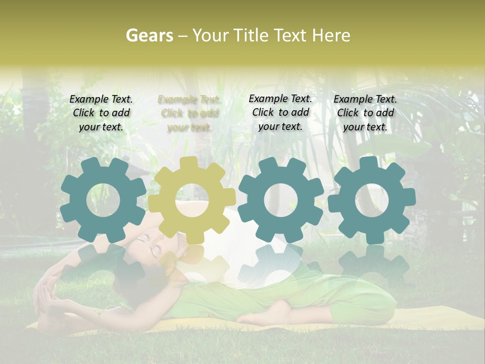 Happy Young Person PowerPoint Template