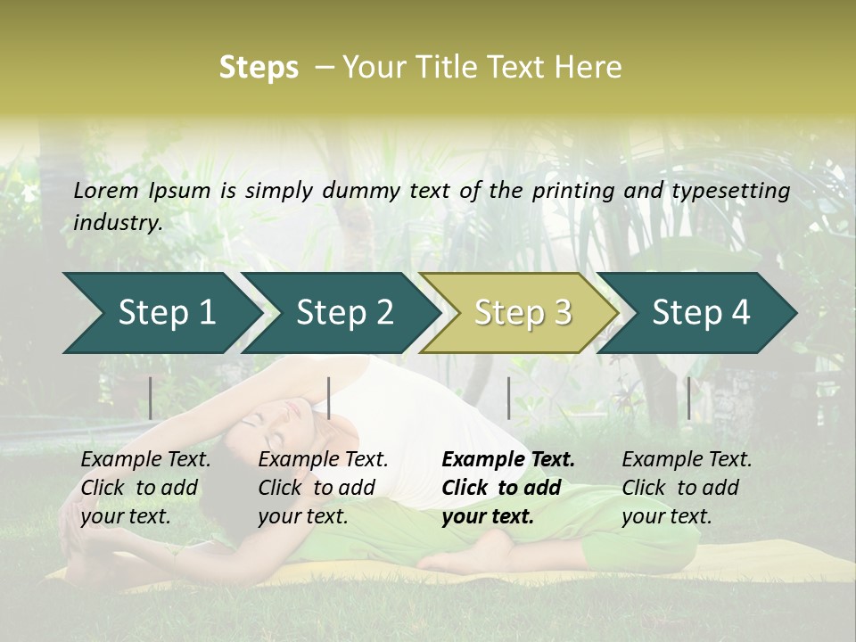 Happy Young Person PowerPoint Template