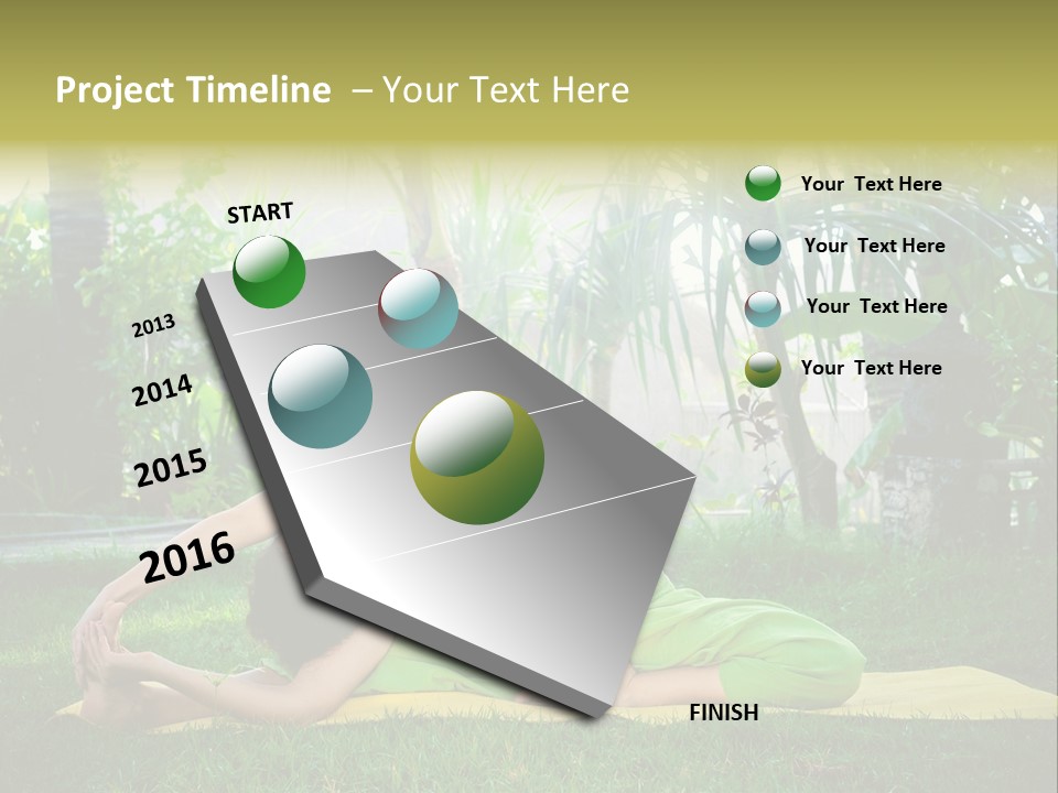 Happy Young Person PowerPoint Template