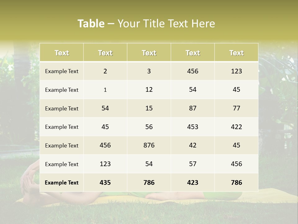 Happy Young Person PowerPoint Template