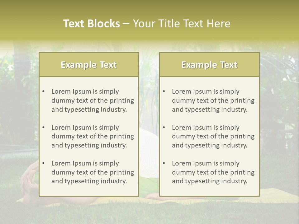 Happy Young Person PowerPoint Template