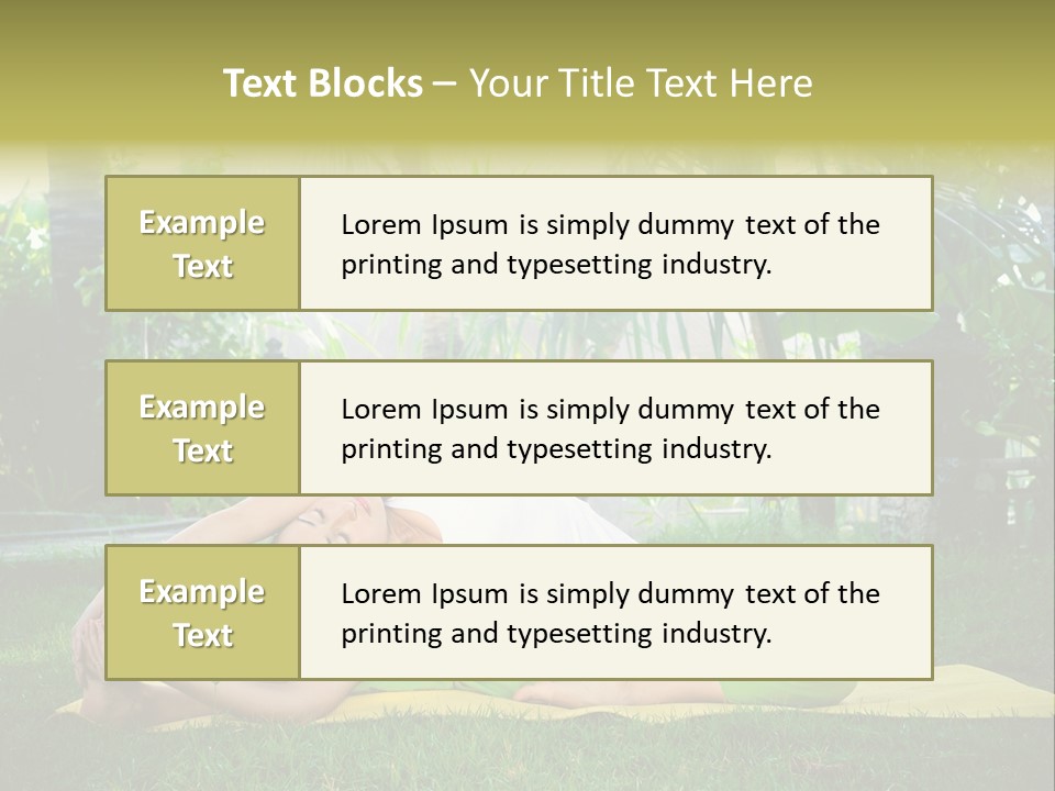 Happy Young Person PowerPoint Template