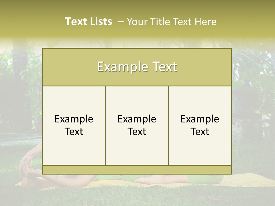 Happy Young Person PowerPoint Template