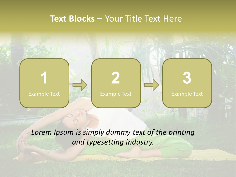 Happy Young Person PowerPoint Template