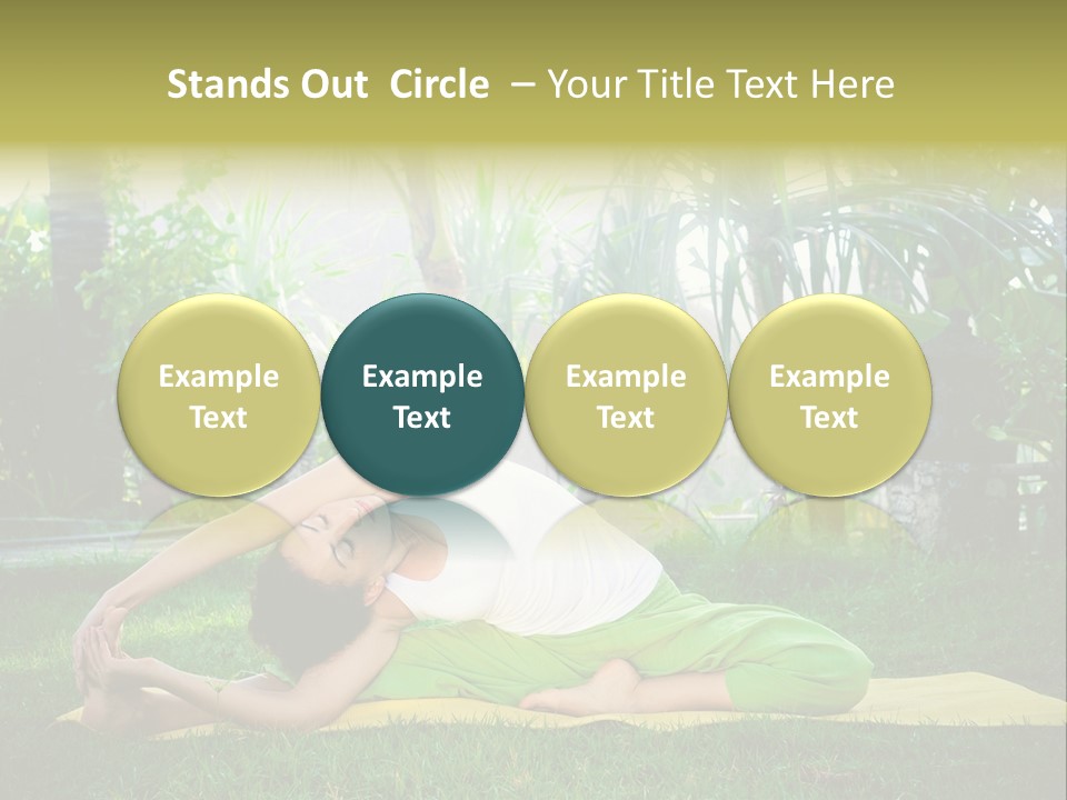 Happy Young Person PowerPoint Template