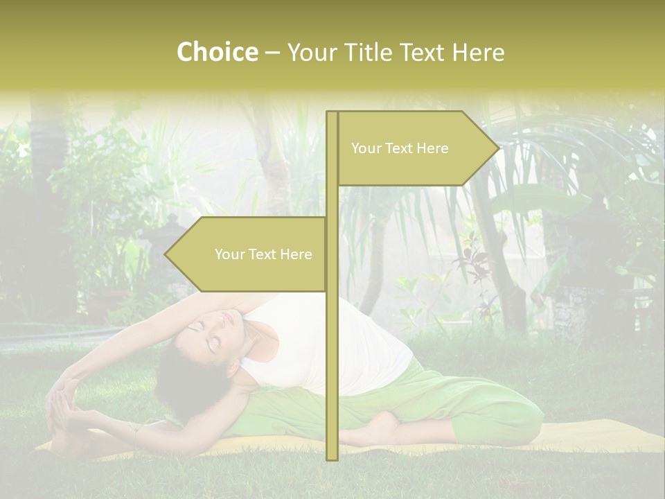 Happy Young Person PowerPoint Template