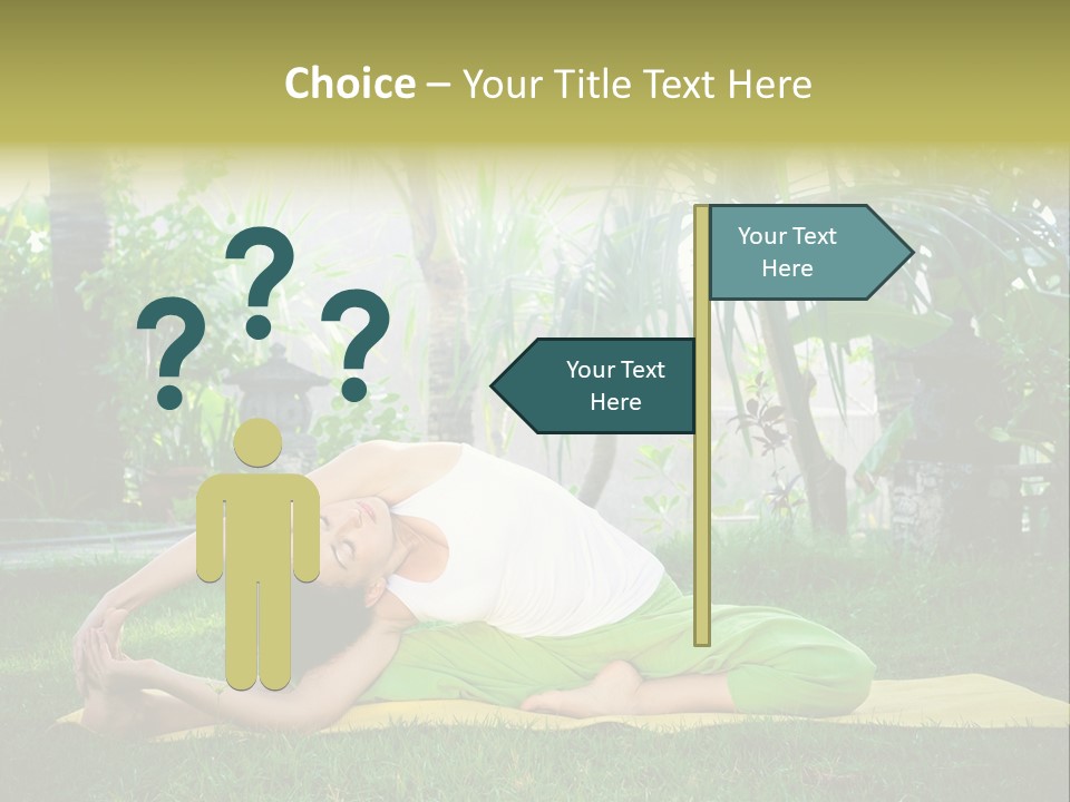 Happy Young Person PowerPoint Template