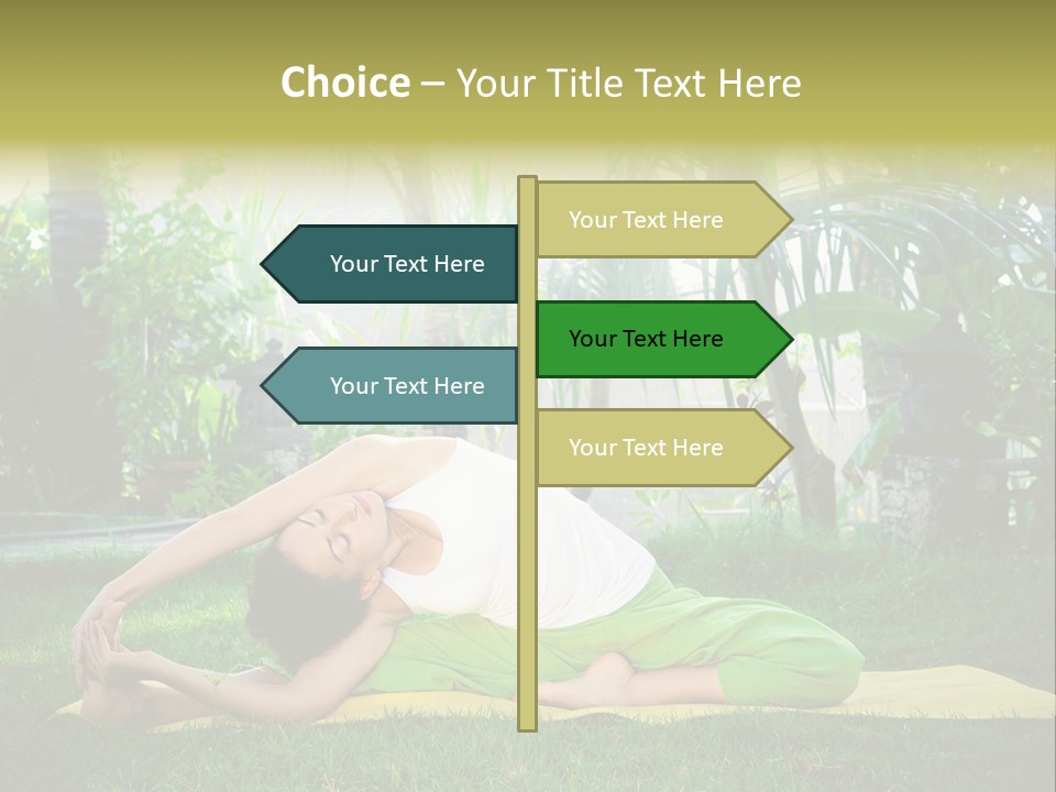Happy Young Person PowerPoint Template