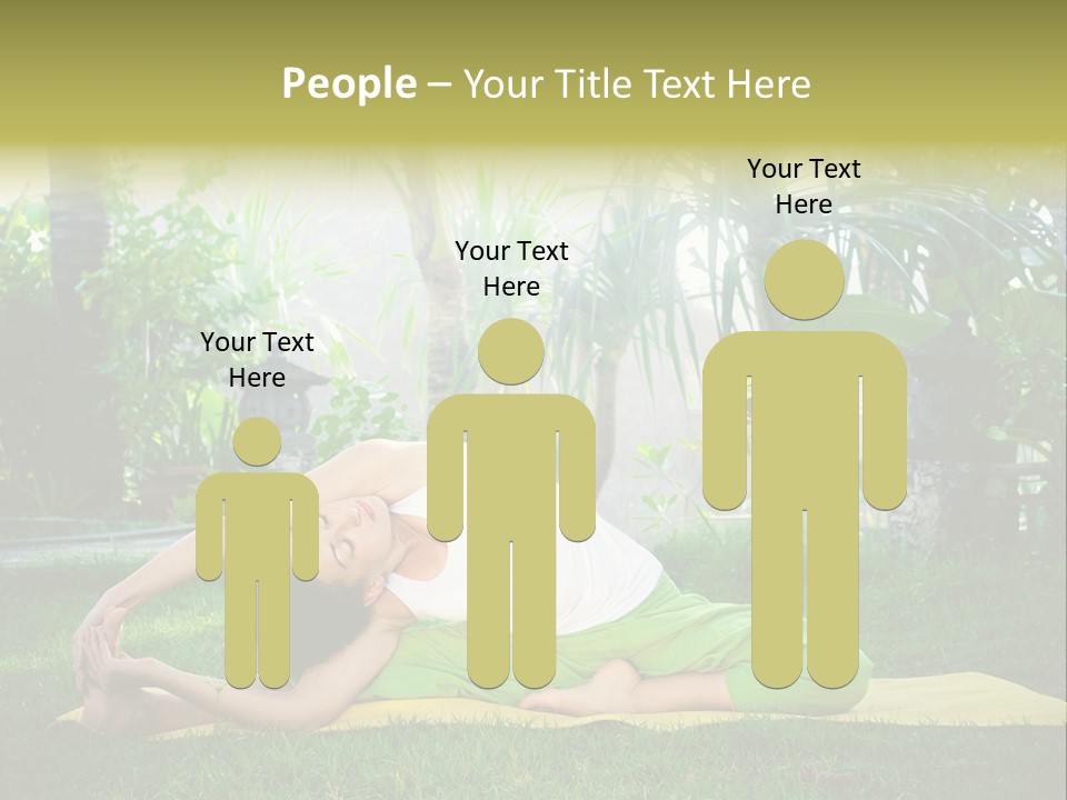 Happy Young Person PowerPoint Template